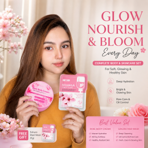 Rose Body Cream (এক পিস + ফেস মাস্ক ফ্রী)